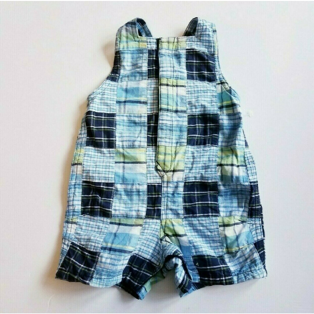 Old Navy Vintage Cotton Patchwork Romper 3/6M - Picture 8 of 9